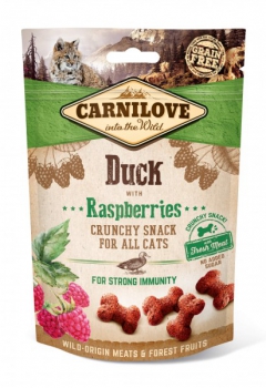 Carnilove Cat Crunchy Snack Duck and Raspberries 50g