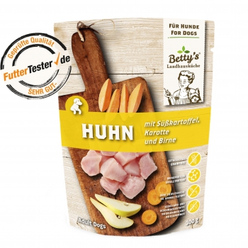 Betty’s Landhausküche Frischebeutel Huhn und Süßkartoffel 300g