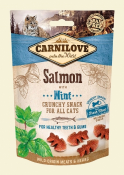 Carnilove Cat Crunchy Snack Lachs und Minze 50g