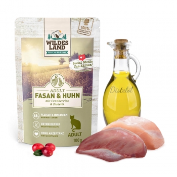 Wildes Land Cat Fasan und Huhn 100g