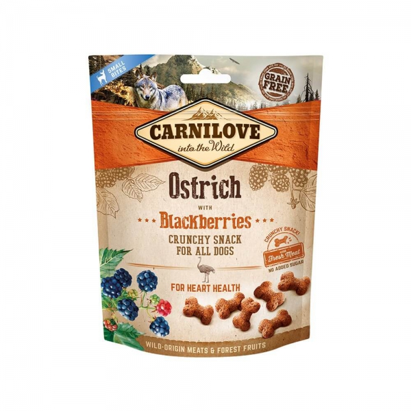 Carnilove Chrunchy Snack Ostrich und Blackberries 200g