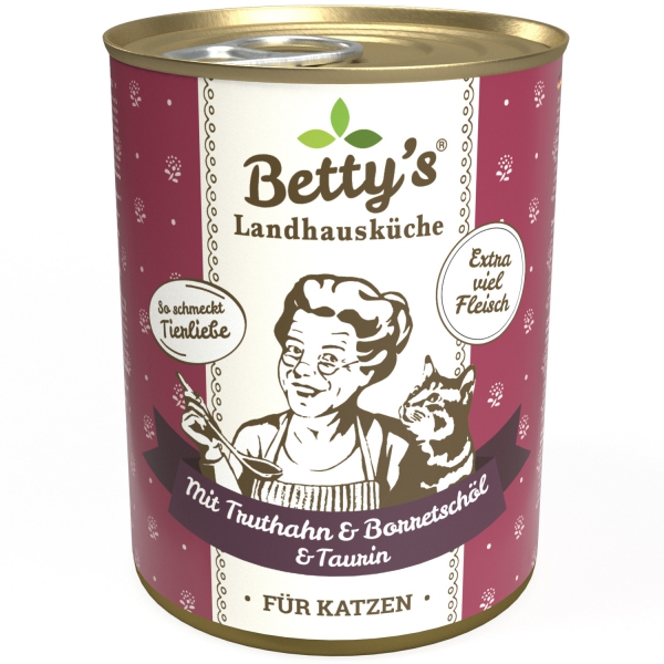 Betty`s Landhausküche mit Truthahn & Borretschöl 400 g