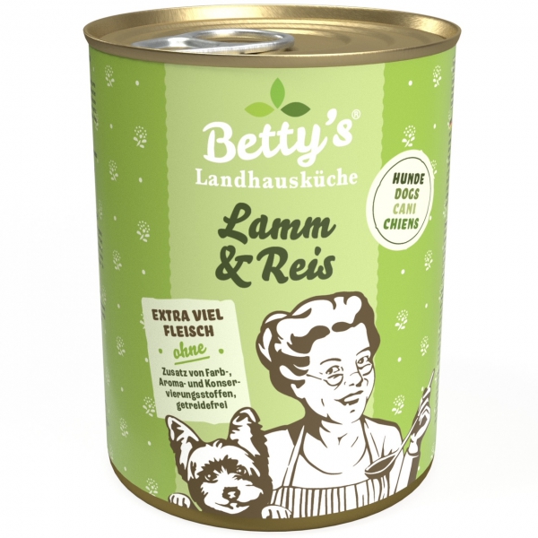 Betty`s Landhausküche Lamm & Reis 400g