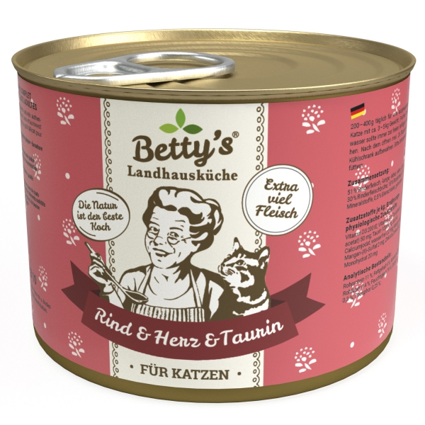 Betty`s Landhausküche Rind & Herz 200g