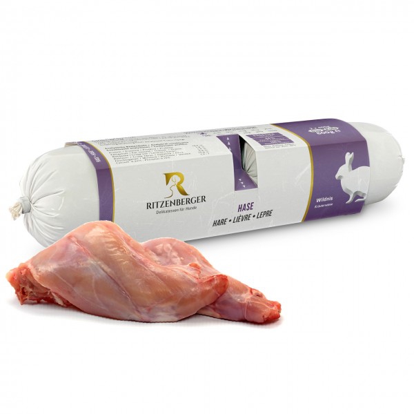 Wildnis Nassfutter Hase Kräuterwiese Duo Rolls 2x400g