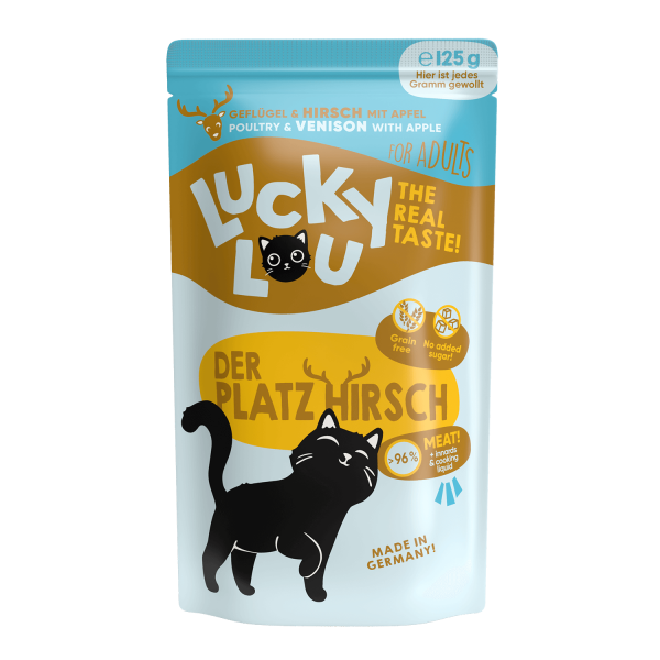 Lucky Lou Geflügel & Hirsch 125g