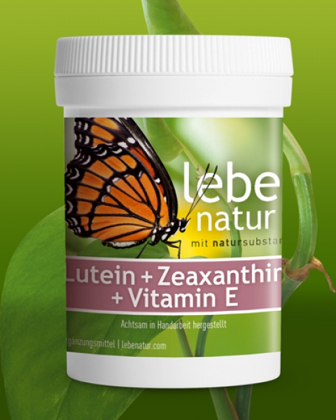 lebe natur® Lutein + Zeaxanthin + Vitamin E 90er