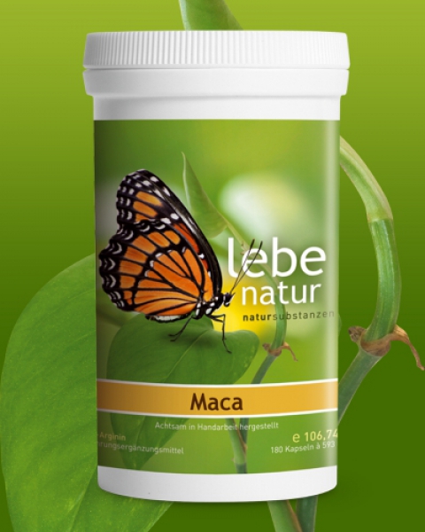 lebe natur® Maca + L-Arginin 180er