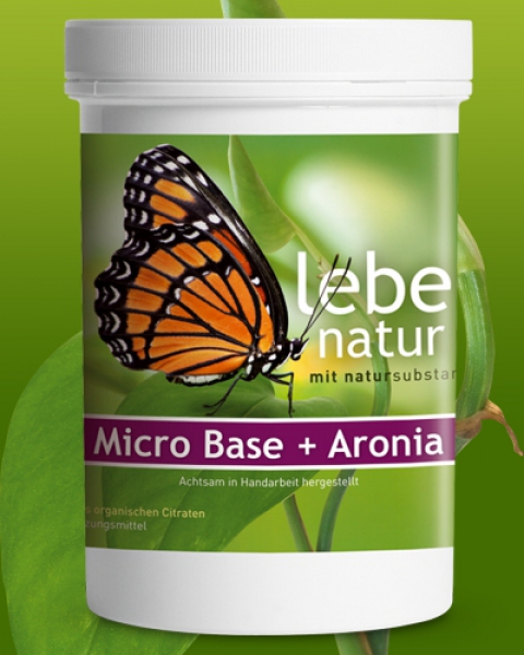 lebe natur® Micro Base + Aronia Basenpulver 360g