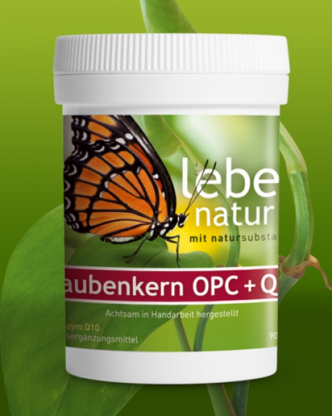 lebe natur® Traubenkern OPC + Coenzym Q10 90er